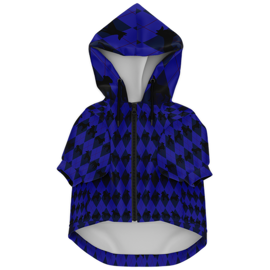 Pawfectly Preppy Argyle (All Over Print) Dog Zip-Up Hoodie